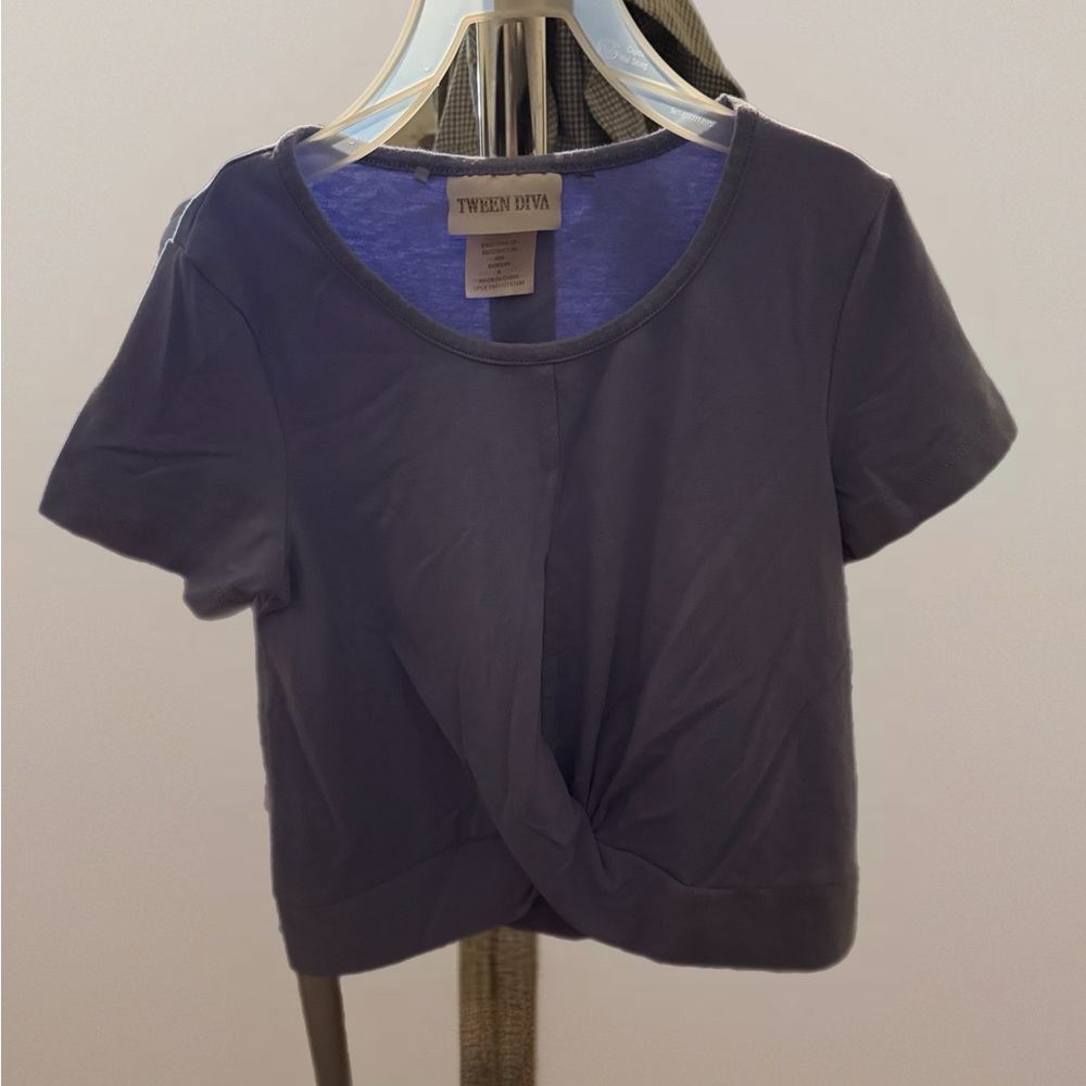 Tween Diva Short Sleeve Blue Tee